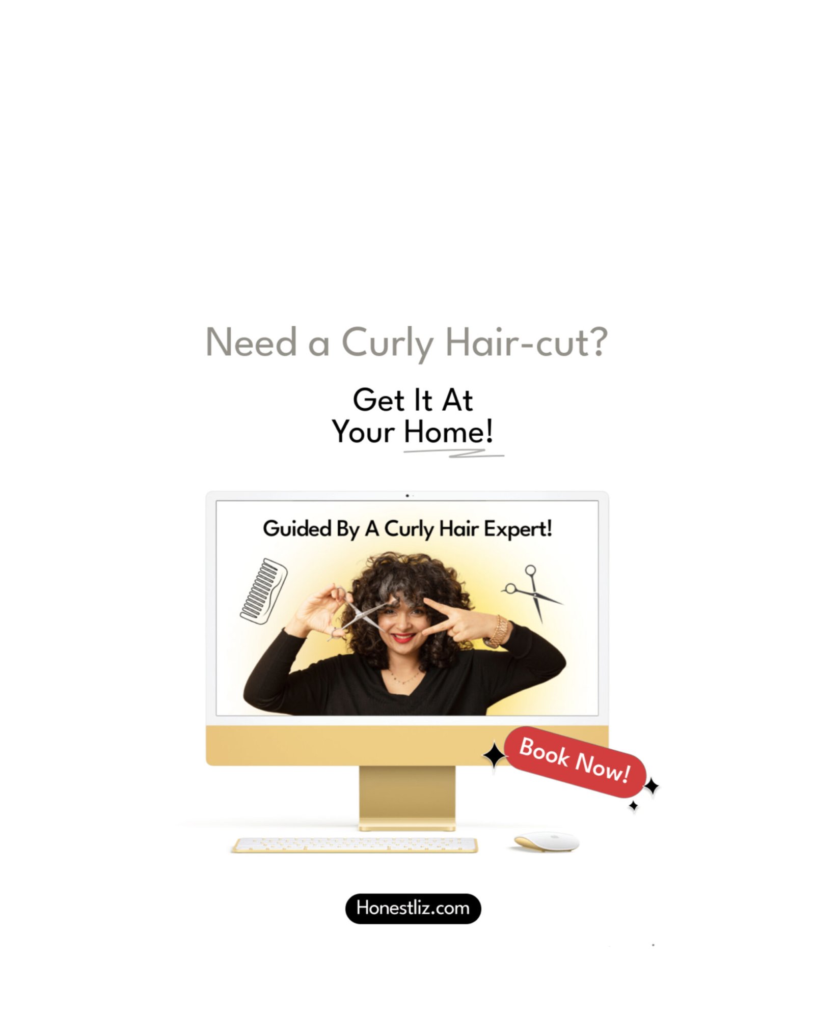 virtual haircut, curly cut
